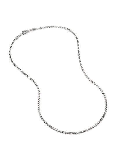 Shop Konstantino Women's Sterling Silver Box Chain Necklace