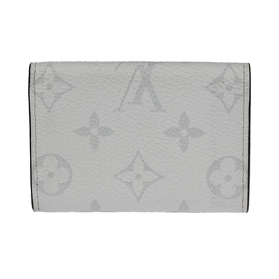 Pre-owned Louis Vuitton Compact Zip White Leather Wallet  ()
