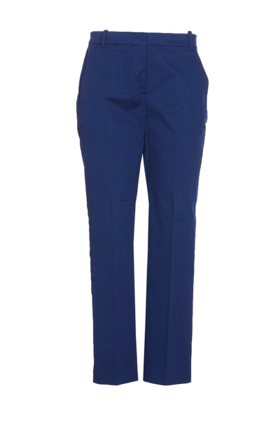 Shop Pinko Straight Leg Tailored Trousers In Blue