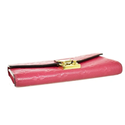 Pre-owned Louis Vuitton Métis Pink Leather Wallet  ()