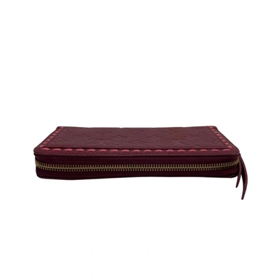 Pre-owned Louis Vuitton Zippy Wallet Burgundy Leather Wallet  ()