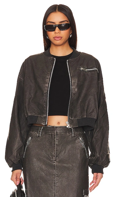 Shop By.dyln Avery Bomber In Chocolate