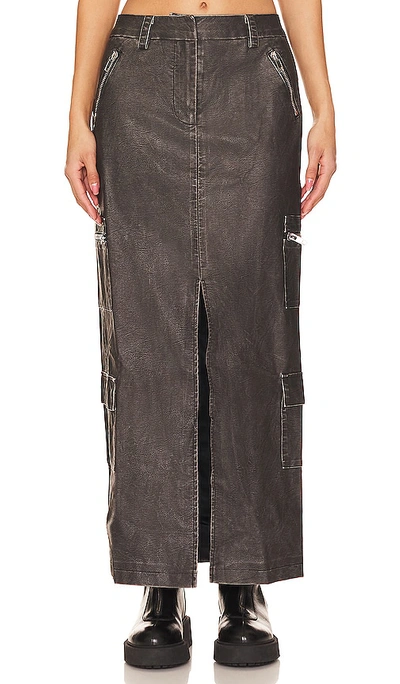 Shop By.dyln Avery Maxi Skirt In Chocolate