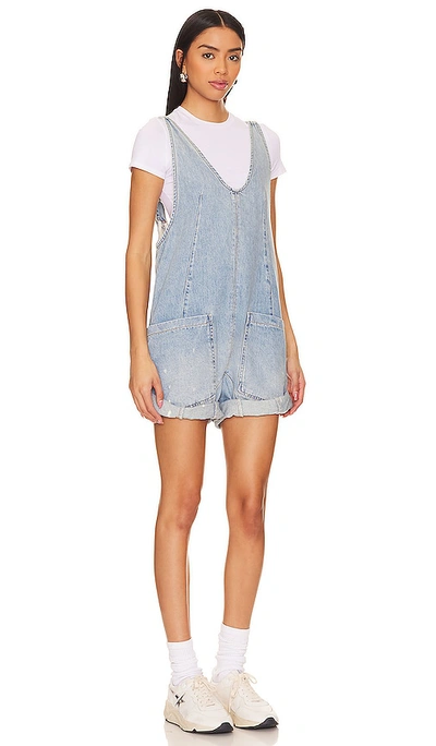 Shop Free People X We The Free High Roller Shortall In Blue