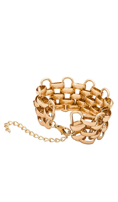 Shop Amber Sceats Watch Chain Bracelet In 金色