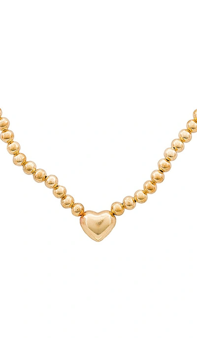Shop Amber Sceats Sweetheart Necklace In 金色