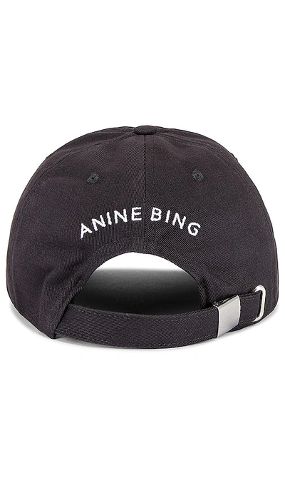 Shop Anine Bing Jeremy Baseball Cap In 复古黑色