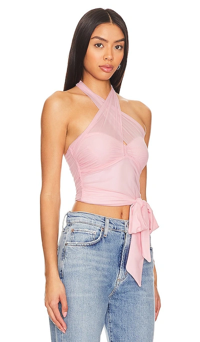 Shop Majorelle Charlize Halter Top In Pink