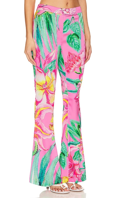 Shop Rococo Sand Megan Flare Pants In Pink