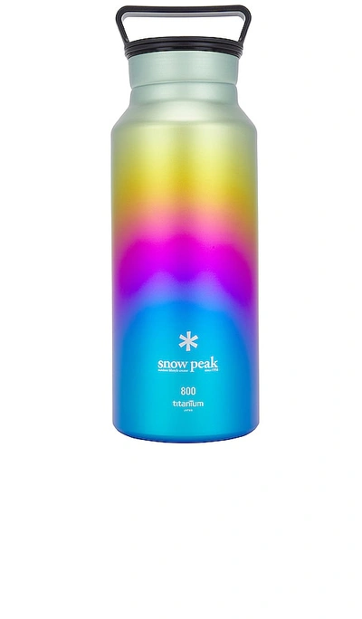 Snow Peak Aurora Titanium Rainbow 800ml Bottle In 七色彩虹色