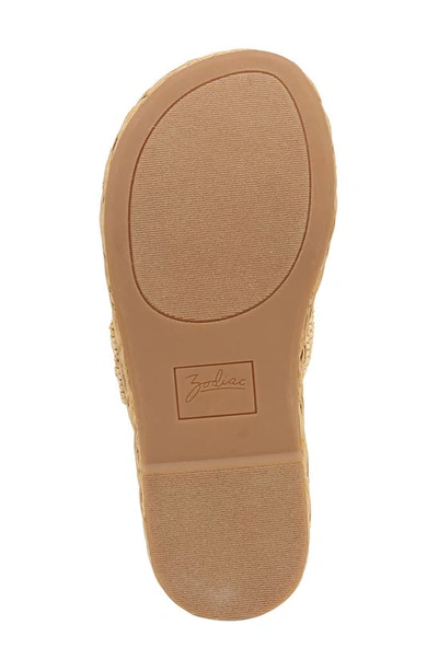Shop Zodiac Izzy Raffia Platform Sandal In Natural Raffia