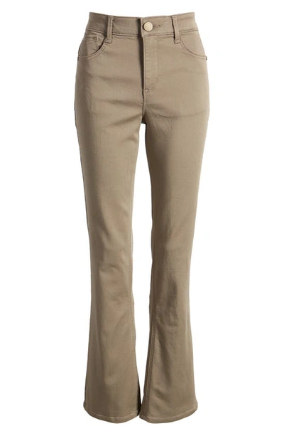 Wit & Wisdom 'ab'solution High Waist Itty Bitty Bootcut Jeans In Brindle Olive