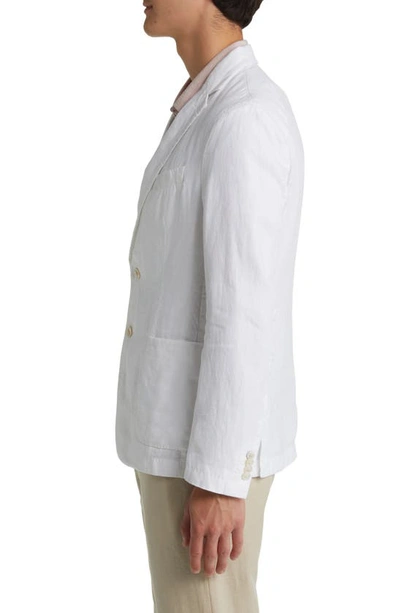 Hugo Boss Hanry White Linen Sport Coat In White
