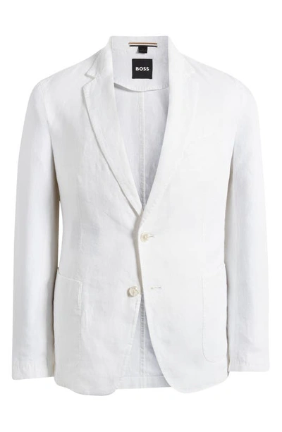 Hugo Boss Hanry White Linen Sport Coat In White