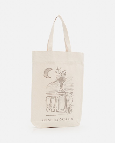 Shop Chateau Orlando Fountain Tote Bag In Neutrals