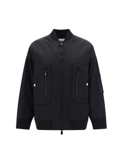 Shop Pinko Zip Detailed Bomber Jacket In Black