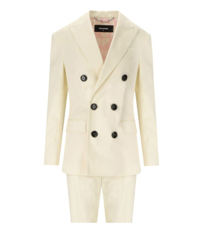 Shop Dsquared2 Boston Cream Suit In Neutrals