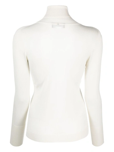 Shop Lorena Antoniazzi White Malete Made Of Cashmere And Silk
