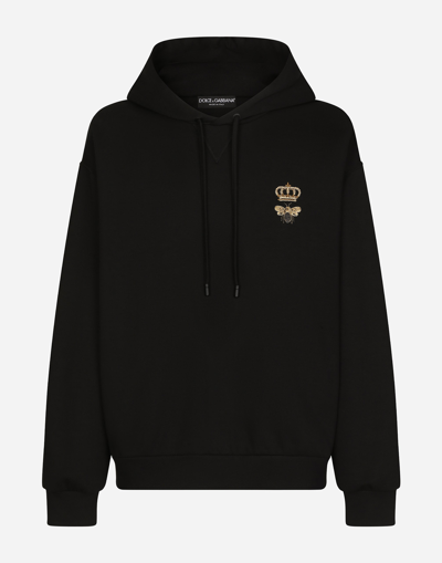 Dolce & Gabbana Cotton Sweatshirt In Black