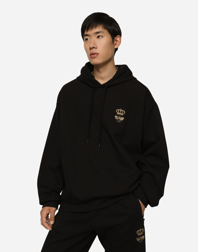 Dolce & Gabbana Cotton Sweatshirt In Black