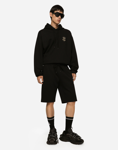 Dolce & Gabbana Cotton Sweatshirt In Black