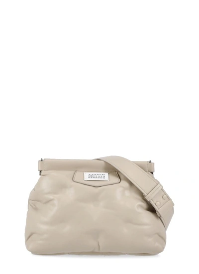 Shop Maison Margiela Glam Slam Classic Shoulder Bag In Neutrals