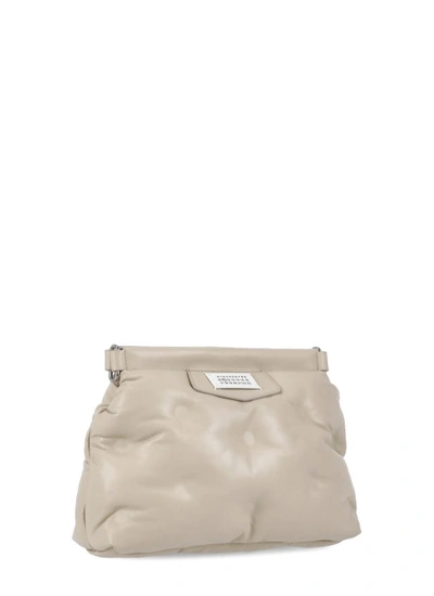 Shop Maison Margiela Glam Slam Classic Shoulder Bag In Neutrals