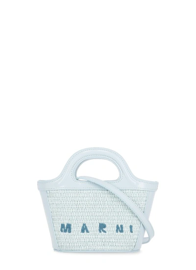 Shop Marni Tropicalia Micro Bag In White