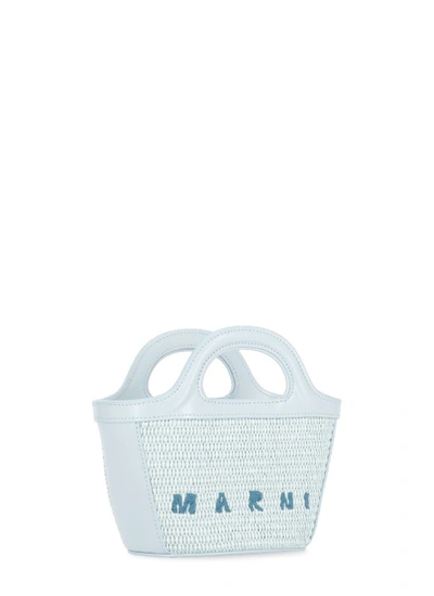Shop Marni Tropicalia Micro Bag In White