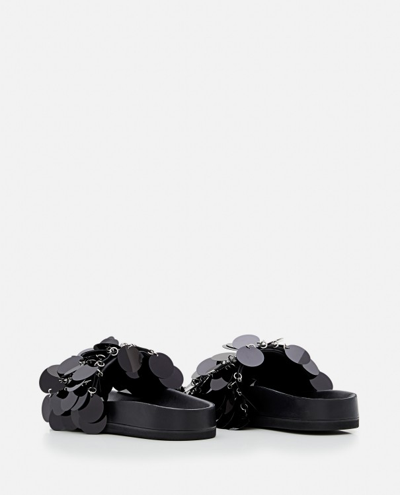 Shop Rabanne Black Sparkle Sandals