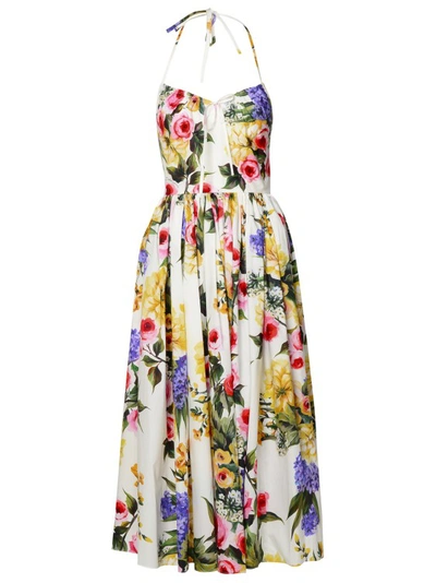 Shop Dolce & Gabbana Multicolor Cotton Dress