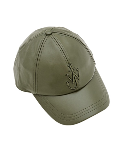 Shop Jw Anderson Baseball Hat In Nappa Leather In Grey