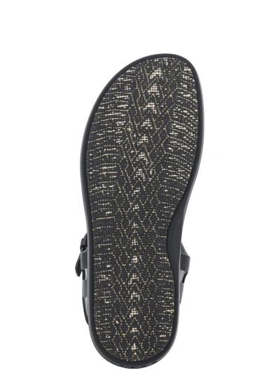 Shop Marni Black Leather Gladiator Sandals