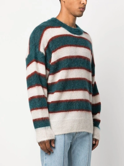 Shop Marant Multicolor Drusellh Stripe Sweater In White