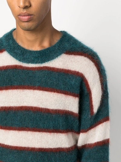 Shop Marant Multicolor Drusellh Stripe Sweater In White