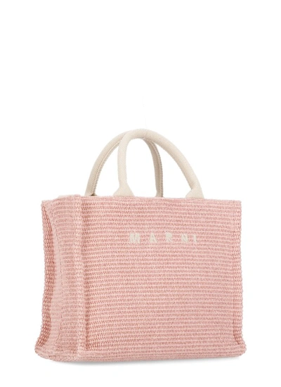 Shop Marni Pink Cotton Hand Bag
