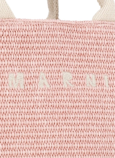 Shop Marni Pink Cotton Hand Bag