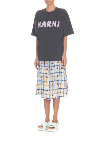 Shop Marni T-shirt With Logo In Black