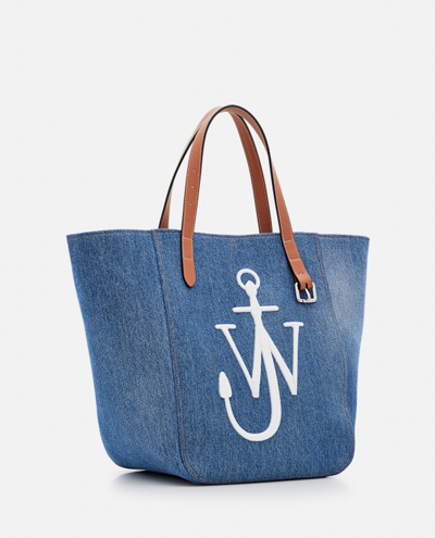 Shop Jw Anderson Belt Tote Bag In Blue