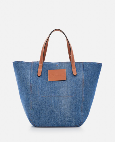 Shop Jw Anderson Belt Tote Bag In Blue