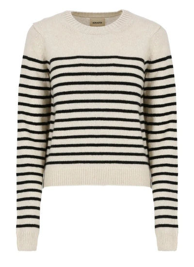 Shop Khaite Ivory  Cashmere Sweater In Neutrals