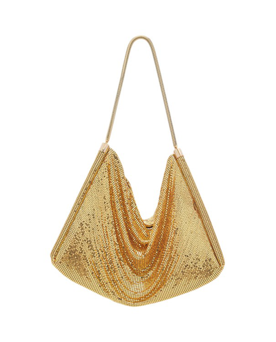 Shop Rabanne Golden Chainmail Design Bag In Brown
