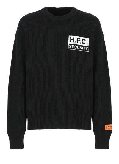 Shop Heron Preston Wool Sweater In Black