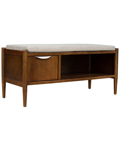 Shop Ink+ivy Arcadia Accent Bench In Brown