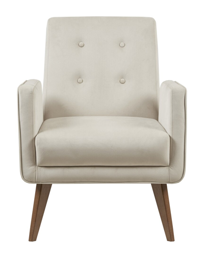 Shop Ink+ivy Lacey Upholstered Button Tufted Accent Chair In Beige