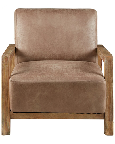 Shop Ink+ivy Easton Low Profile Accent Chair In Brown