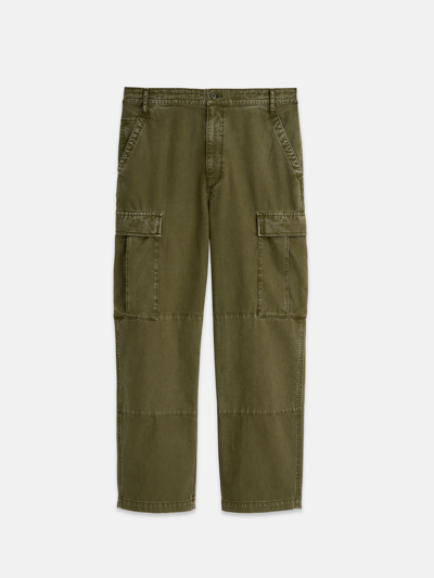 Shop Alex Mill Garment Dyed Cargo Pant In Canvas In Field Olive