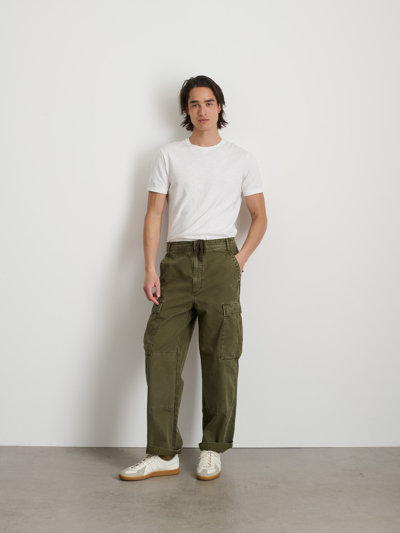 Shop Alex Mill Garment Dyed Cargo Pant In Canvas In Field Olive