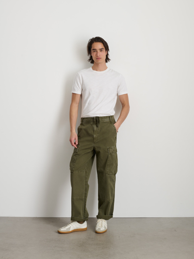 Alex Mill Pull On Cargo Pant In Canvas In Field Olive
