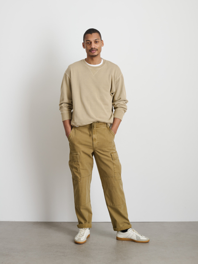 Shop Alex Mill Garment Dyed Cargo Pant In Canvas In Khaki